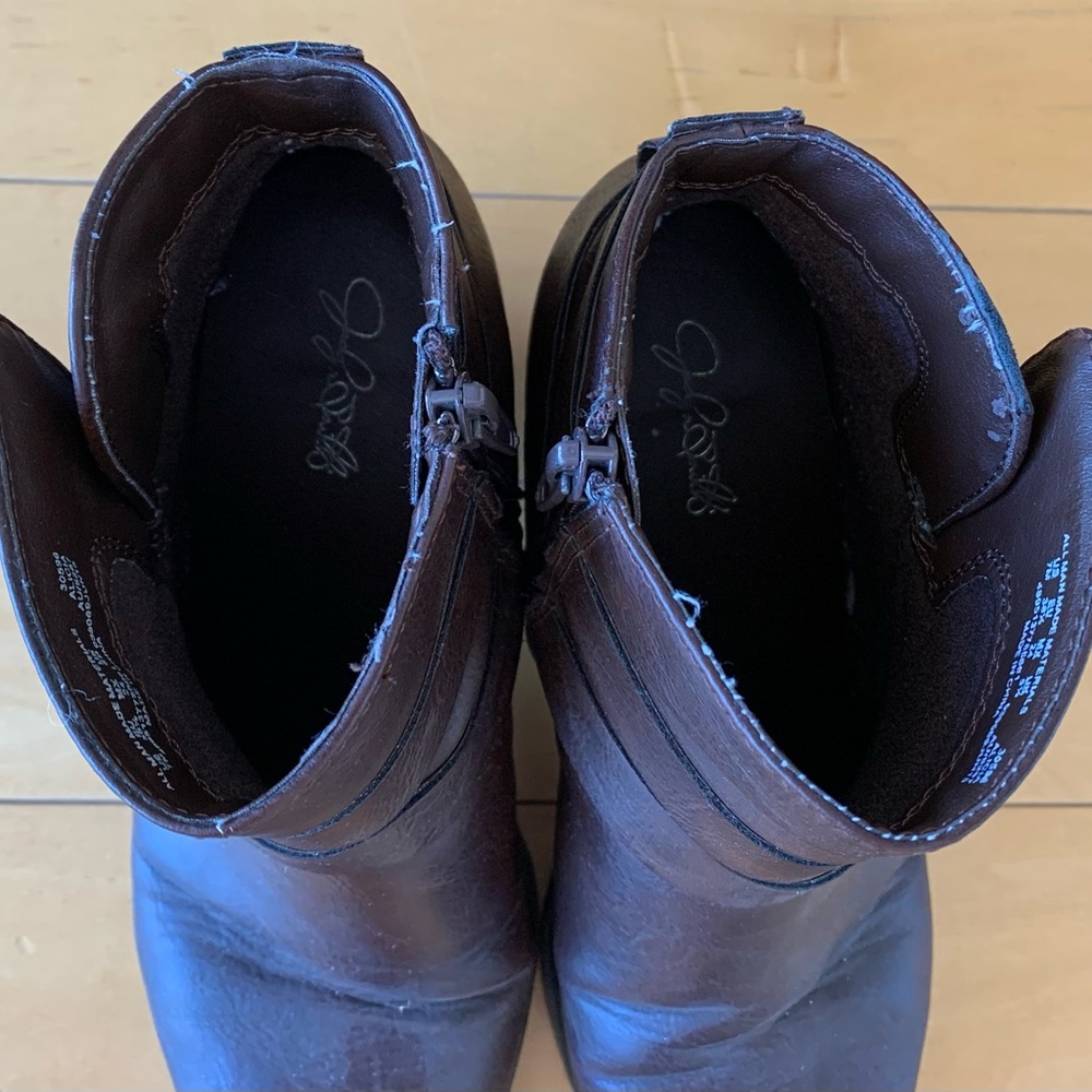 Dark Brown Ankle Booties - Picture 5 of 6
